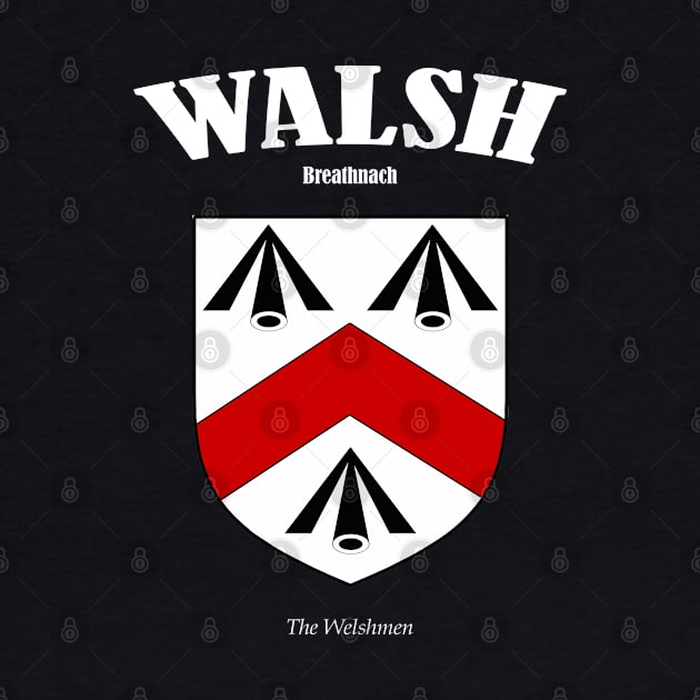 Walsh Family Clan Crest Coat of Arms by Ireland